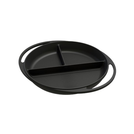 Rond gecompartimenteerd dienblad, gietijzer, 24 cm - LAVA