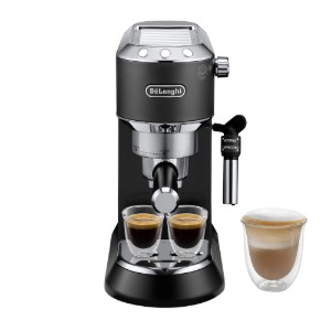 Macchina per caffè espresso manuale, 1300W, "Dedica", nera - De'Longhi