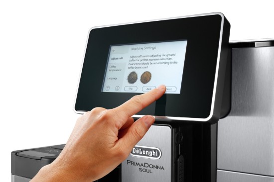 Macchina per caffè espresso automatica, 1450W, "PrimaDonna Soul", Metal Black - DeLonghi