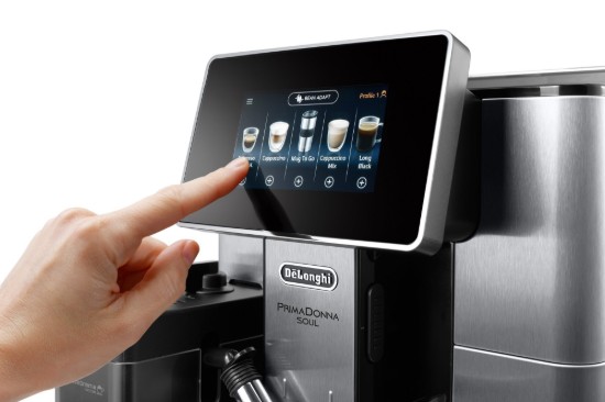 Macchina per caffè espresso automatica, 1450W, "PrimaDonna Soul", Metal Black - DeLonghi