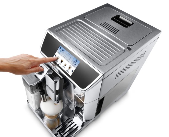 Macchina espresso automatica, 1450W, "PrimaDonna Elite", colore argento - De'Longhi