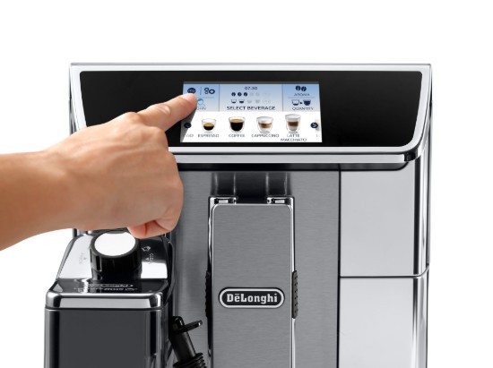 Macchina espresso automatica, 1450W, "PrimaDonna Elite", colore argento - De'Longhi