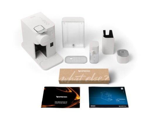 Espressomaskin, 1450W, "Lattissima One", Porcelain White - Nespresso