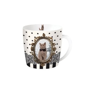 "British cat" porcelain cup, 350ml - Easy Life