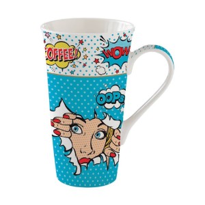 "Pop Art" porcelain cup, 600 ml  - Easy Life
