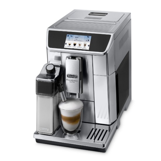 Macchina espresso automatica, 1450W, "PrimaDonna Elite", colore argento - De'Longhi