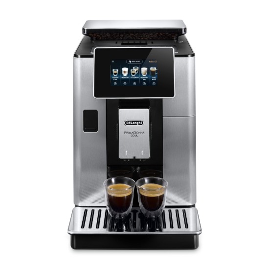 Macchina per caffè espresso automatica, 1450W, "PrimaDonna Soul", Metal Black - DeLonghi