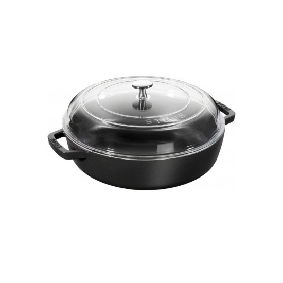 Saute Braiser pan, gietijzer, 24cm/2,4L, Black - Staub