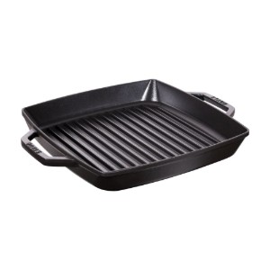 Vierkante grillpan, gietijzer, 28 x 28 cm, Black - Staub