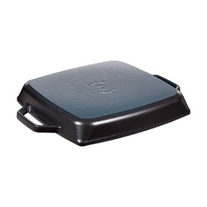 Vierkante grillpan, gietijzer, 28 x 28 cm, Black - Staub