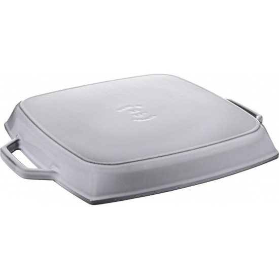 Vierkante grillpan, gietijzer, 33cm, Graphite Grey - Staub