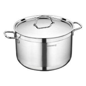 Pentola in acciaio inox, con coperchio, 28 cm / 8,5 l, "Alfa" - Korkmaz