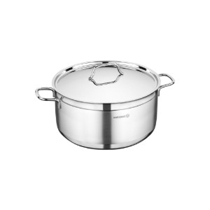 Pentola in acciaio inox, con coperchio, 20 cm / 3,5 l, "Alfa" - Korkmaz