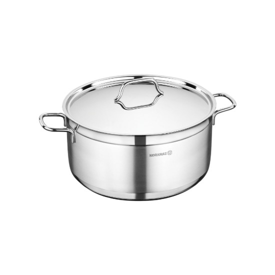 Rostfri kastrull, med lock, 22 cm / 4 l, "Alfa" - Korkmaz