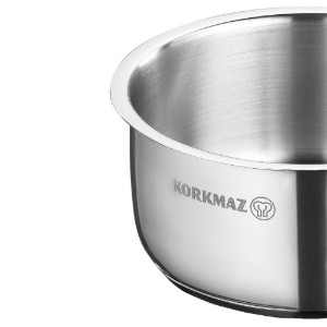 Casseruola, acciaio inossidabile, 14cm / 1L, "Perla" - Korkmaz