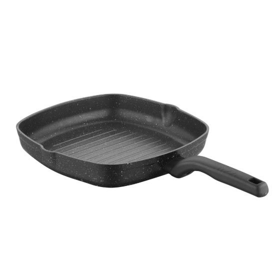 Vierkante grillpan, aluminium, 28x28 cm, "Ornella Alu" - Korkmaz