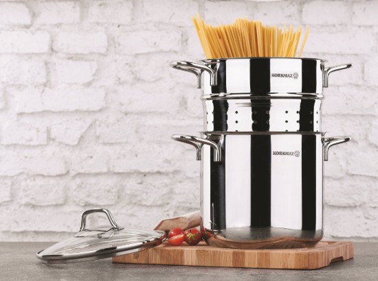 Set pentru fiert spaghete, inox, 20cm/5,6L, "Perla" - Korkmaz