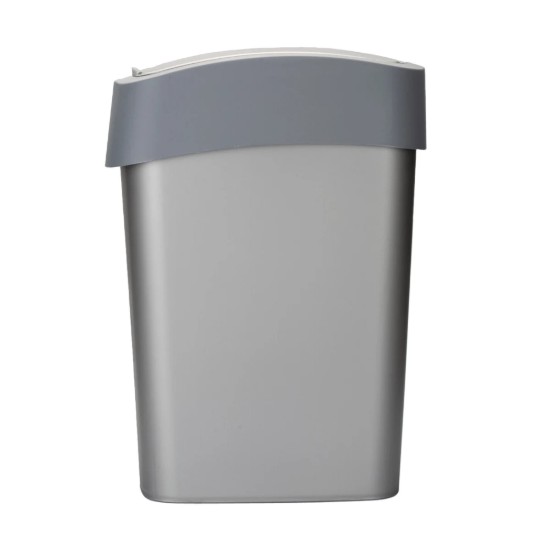 Prullenbak, kunststof, 25L, "Flip", Grijs - Curver