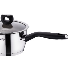 Casseruola, acciaio inossidabile, con coperchio, 16 cm / 2 l, "Nora" - Korkmaz