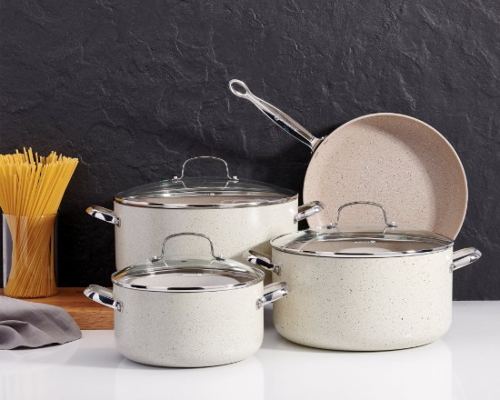Non-stick kastrull, med lock, 28cm/4L, "Granita" - Korkmaz