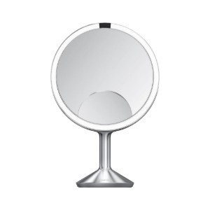 Make-upspiegel, met sensor, 28,7 cm, "Trio Max", Brushed - simplehuman