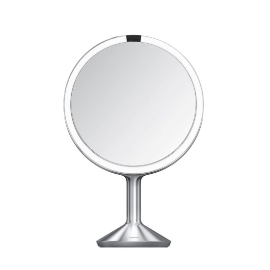 Makeup spejl, med sensor, 28,7 cm, "Trio Max", Brushed  - simplehuman