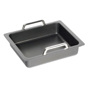 Teglia per arrosti, alluminio, con manici, 27 x 33 cm, GN 1/2 - AMT Gastroguss