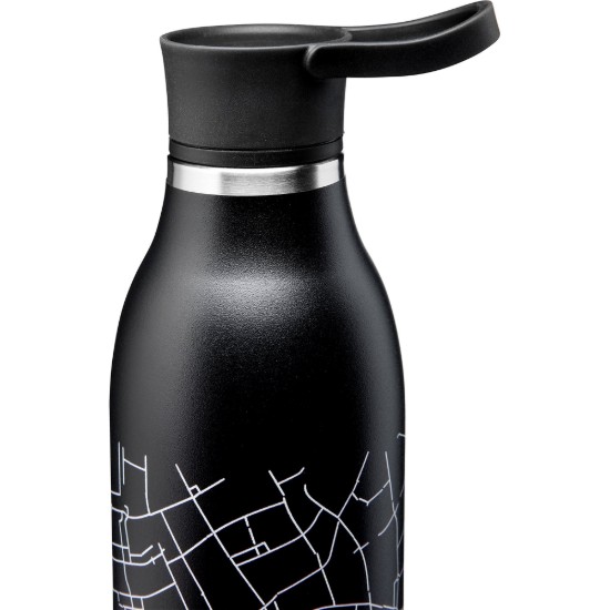 Bouteille en acier inoxydable, 600ml, "Cityloop Thermavac", Black City Print - Aladdin