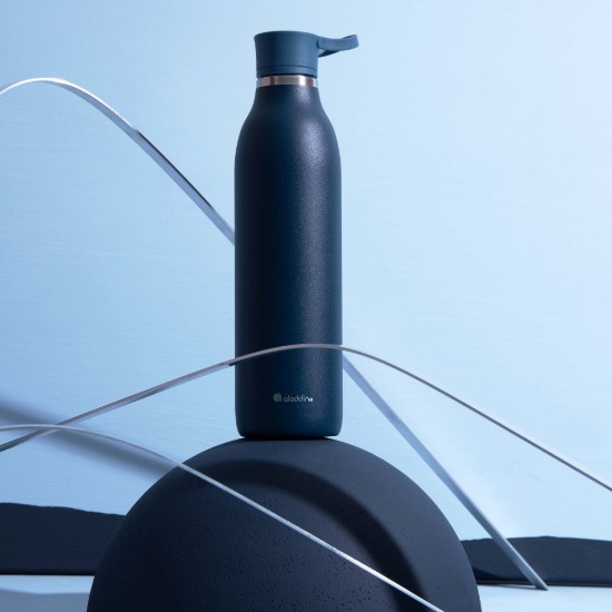 Bottiglia in acciaio inossidabile, 600 ml, "Cityloop Thermavac", Deep Navy - Aladdin