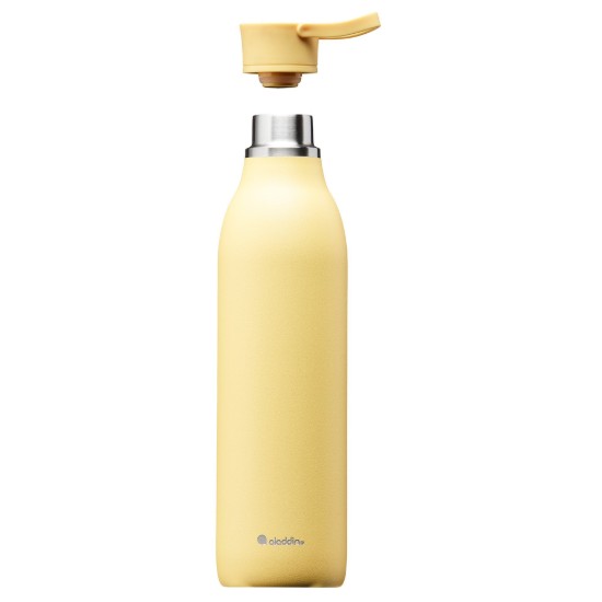 Roestvrijstalen fles, 600ml, "Cityloop Thermavac", Lemon Yellow - Aladdin
