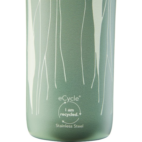 Bouteille en acier inoxydable, 600ml, "Cityloop Thermavac", Sage Green Leaf Print - Aladdin