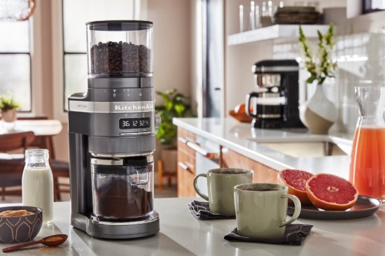 Macinacaffè elettrico "Artisan", colore "Medallion Silver" - marchio KitchenAid
