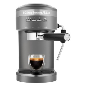 Macchina espresso elettrica "Artisan", 1470W, colore "Charcoal Grey" - marchio KitchenAid