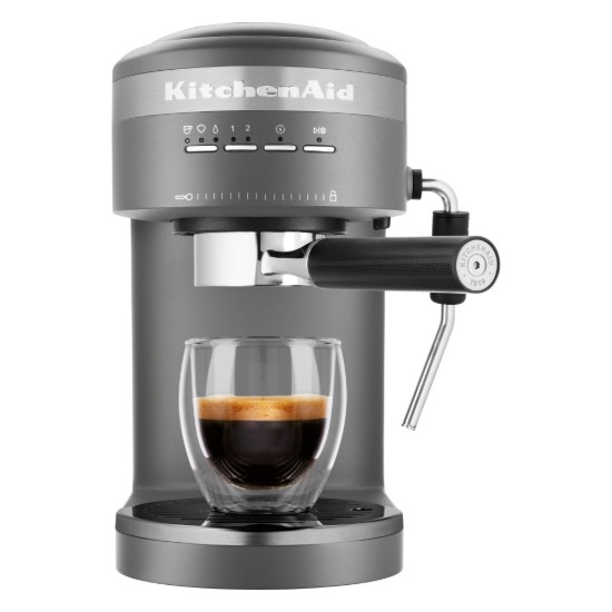 Machine expresso électrique "Artisan", 1470W, couleur "Charcoal Grey" - marque KitchenAid