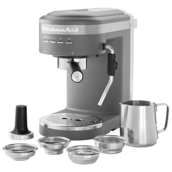 Machine expresso électrique "Artisan", 1470W, couleur "Charcoal Grey" - marque KitchenAid