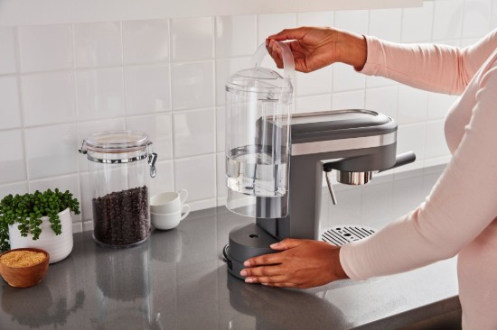 Machine expresso électrique "Artisan", 1470W, couleur "Charcoal Grey" - marque KitchenAid