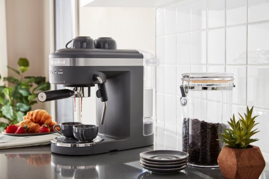 Machine expresso électrique "Artisan", 1470W, couleur "Charcoal Grey" - marque KitchenAid