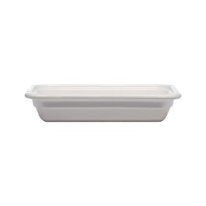 Gastronorm baking dish, ceramic, 1.5L, 32 x 17 x 6.5 cm, GN 1/3, Chalk - Emile Henry