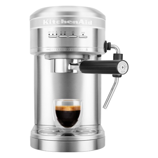 Macchina espresso elettrica "Artisan", 1470W, colore "Stainless Steel" - marchio KitchenAid