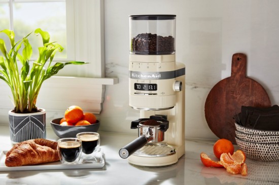 "Artisan" elektrische koffiemolen, "Almond Cream" kleur - merk KitchenAid
