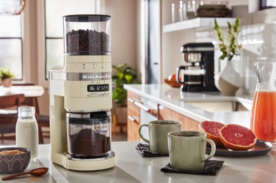 "Artisan" elektrische koffiemolen, "Almond Cream" kleur - merk KitchenAid