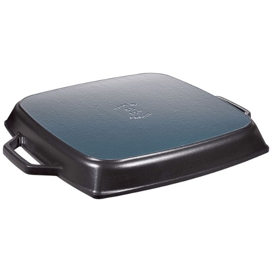 Square grill pan, cast iron, 33 cm, Black - Staub