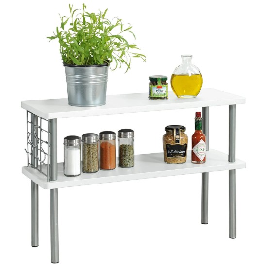 Plank voor de keuken met 2 niveaus, 55 × 20 × 38 cm, MDF - Kesper