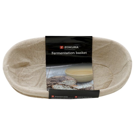 Oval dejhævekurv, 28 x 15 cm, rattan - Zokura