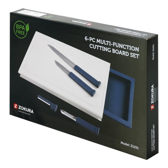 Set tagliere da 6 pezzi, per picnic - Zokura