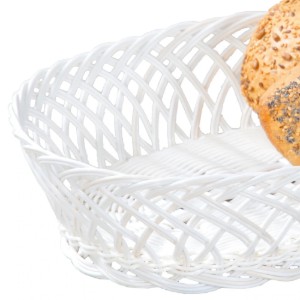 Ovale broodmand, 31 x 23,5 cm, kunststof, Wit - Kesper