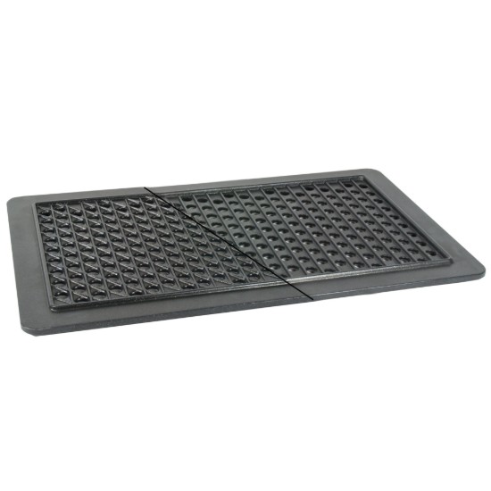 Vendbar grillkogeplade, aluminium, 53x 33 GN 1/1 - AMT Gastroguss