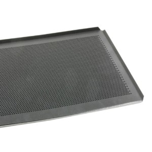 Perforated baking tray, aluminum, 37 x 33 cm, GN 2/3 - AMT Gastroguss