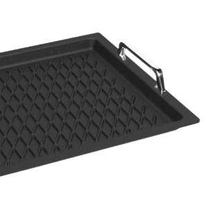Vassoio grill, in alluminio, con maniglie, 37 x 33 cm, GN 2/3 - AMT Gastroguss