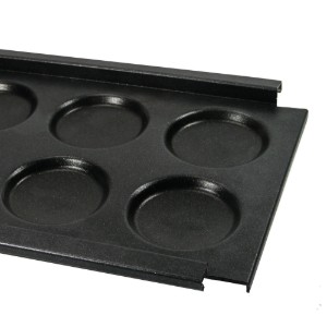 Teglia per cuocere hamburger, alluminio, 53 x 33 cm, GN 1/1 - AMT Gastroguss